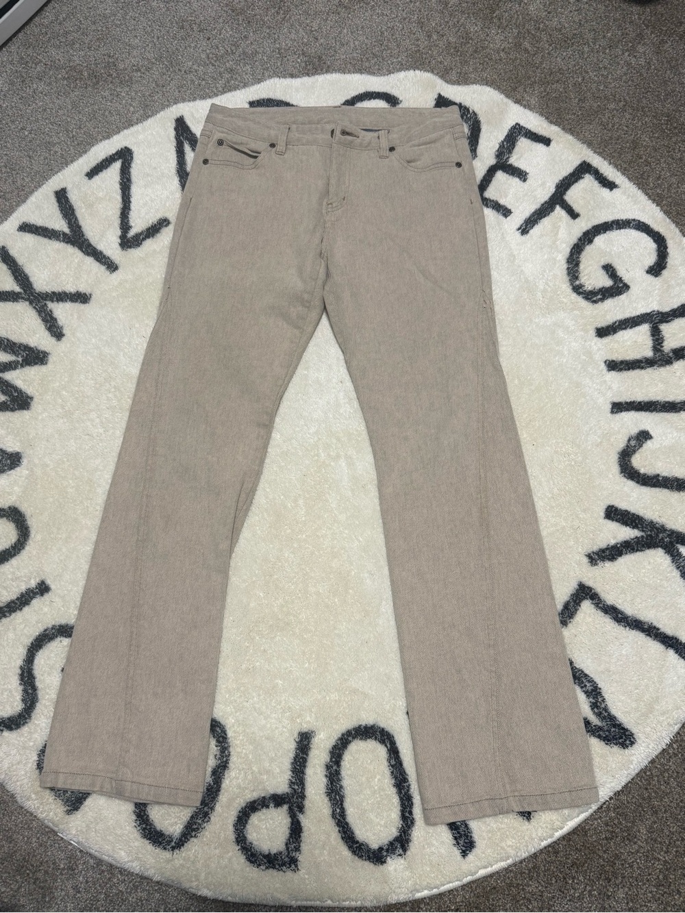 Sigrid Olsen SO Blue Women's Flare Jeans in Taupe
